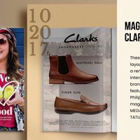 Clarks Shoes layout at SMILE Magazine 