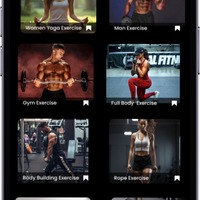 Fitness mobile app design 