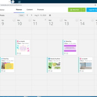 Scheduled Social Media Content in Hootsuite