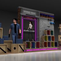 Jeans Retail Designs Industrial Concepts