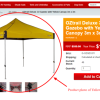Screencast of Product photo