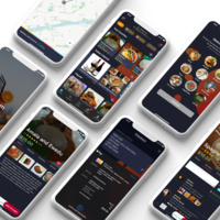 Mobile food app design 
