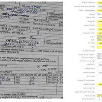 Artisan card  Data Entry