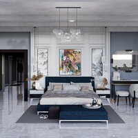 A bedroom interior done by me