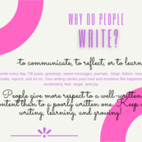 Why do people write (1)?