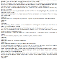 Transcription of TEDstalk 8 Secret of Succes