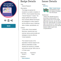 Internet Research Badge