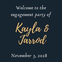 Poster for engagement party