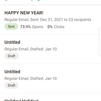 Email campaign using MailChimp 