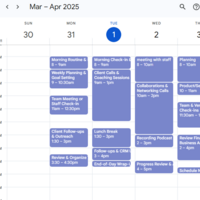 Effectively coordinated the client calendar and meeting 