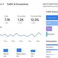 Analyzed BlueWave GA4 traffic; improved ROI by 27%.