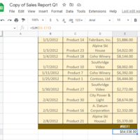 Sales Report