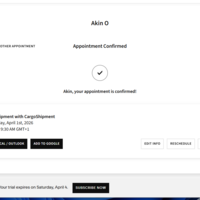Appointment scheduling on Acuity