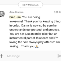 Client Commendation