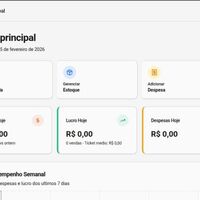 Saas completo, dashboard com dados bem organizados