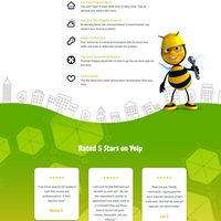 Bee Remover Landing Page