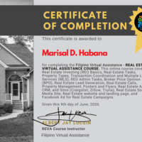 Gold Certiicate  Real Estate Virtual Assistance Course