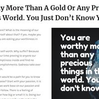 Content that I wrote