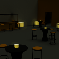 3d bar visualization (glow lights enabled)