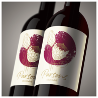 Wine label design