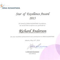 Star of Excellence Award