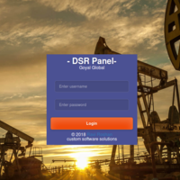 Daily Sales Report Web App - Login Page