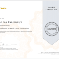 Intro to SEO Certificate