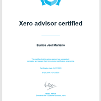 Xero  Advisor Certificate
