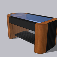 Minimalist Table Perspective View