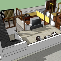 Internal presentation dwg. Back or rear side view