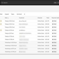 Shopify Ticket