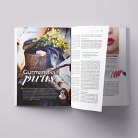 Health and beauty female magazine design