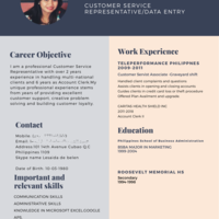 Resume in canva
