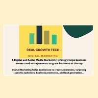 Real growth logo, content & website development