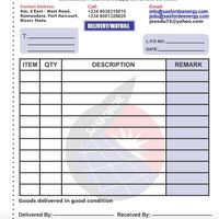 Business Receipt designed by me