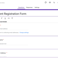Sample work with google form 
