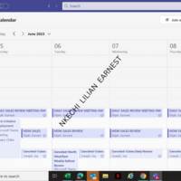 Calendar management 