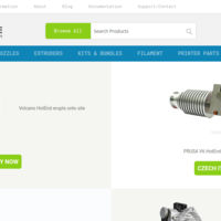 Website for selling 3D printer spare parts online