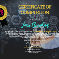 Social Media In-depth Course Certificate