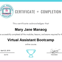 Virtual Assistant Certificate