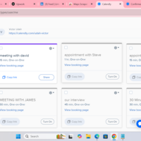 Appointment setting using calendly