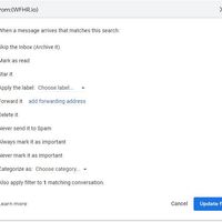 Applied filters on GMail Inbox
