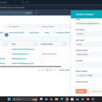 Creating new contact with HubSpot CRM 