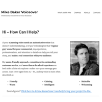 WordPress Website for Voiceover Business