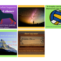 I did 5 Images which i created on Canva