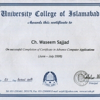 Certificate received on Advanced Co Applications