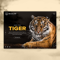 Save The Tiger - Web Design