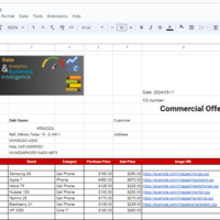 Google sheet automate commercial Proposal