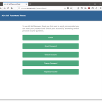 AD Self Password Reset