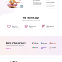 Money Transfer Website Ui Design